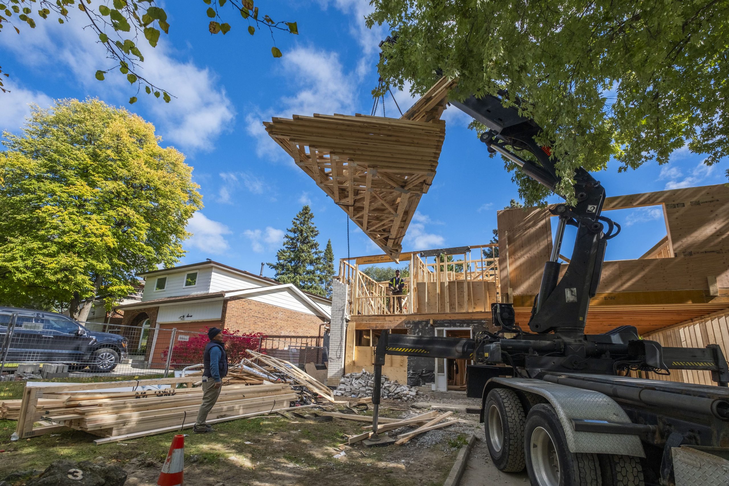 Construction in Newmarket, Ontario